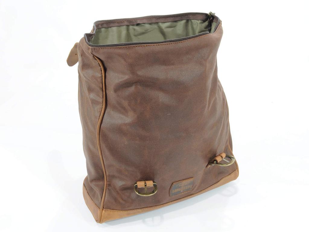 LONGRIDE Heritage Saddlebag Brown CUS133WBRO Roll-Top (9.5L)