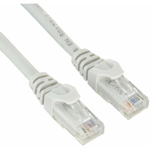 Greenhouse CAT6 Compatible LAN Cable Cross Type Ivory 3m GH-CBE6X-3M Light Gray