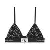 (W) Triangle Bralette Black