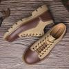 Genuine Leather Retro Tooling Men's Casual Leather Shoes Trendy