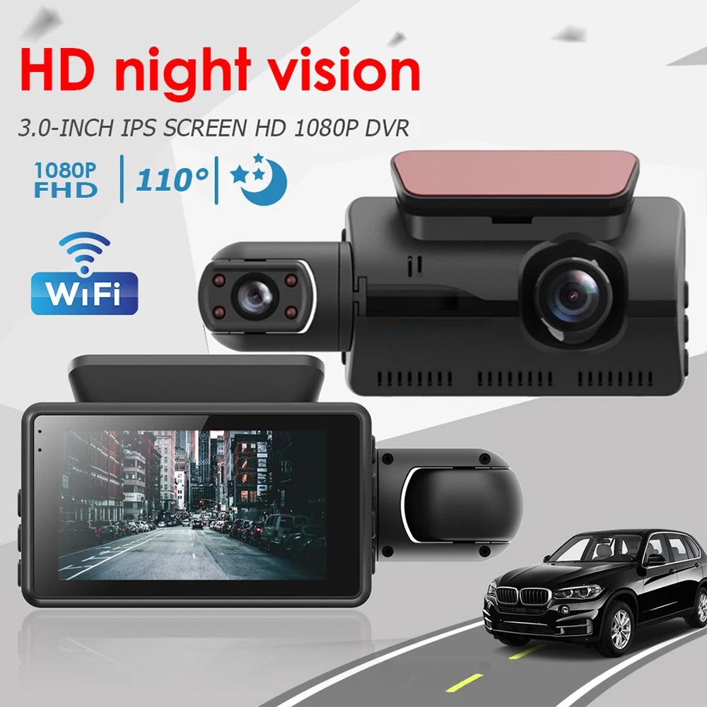Dual Lens Dash Cam for Cars Black Box HD 1080P Car Video Recorder with WIFI Night Vision G-sensor Loop Recording Dvr Car Camera