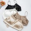 Soutien-gorge Confort Fin en Satin de Soie de Mûrier Dos en U Anti-Exposition pour Femme