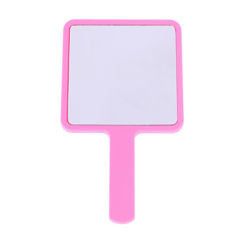 For Eyelash Extension Handheld Makeup Mirror Square Makeup Vanity Mirror With Handle Hand Mirror Spa Salon Compact Mirrors