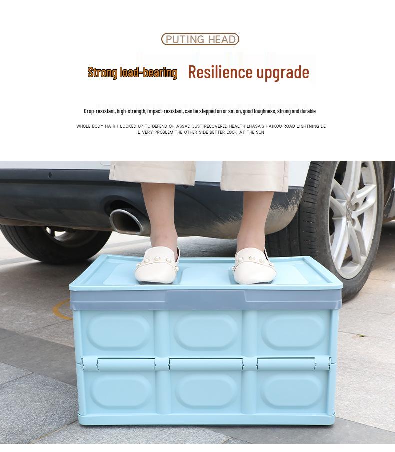 Multifunctional Folding Storage Box: Compact Camping Wardrobe & Household Organizer