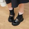 Girls' Princess Boots: Stylish British Short Boots with Side Zipper for Performances and Parties