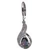 Fashion Women Shiny Water Drop Leaverback Earrings Gift