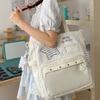 School Bag Cute and Sweet Pain Bag for Middle School Students, High Aesthetic Value Color-blocking Japanese Niche Design for Girls' Shoulder Bag