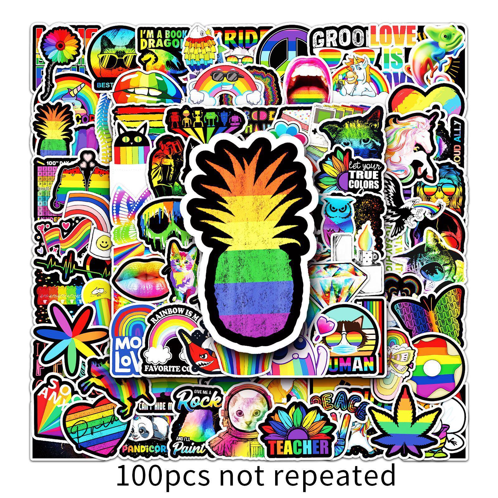 100 Colorful Graffiti Laptop, Car, Scooter & Motorcycle Waterproof Stickers