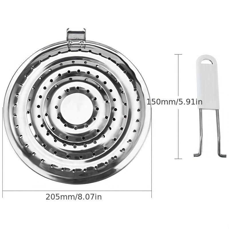 1pc Double Thickening Heat Diffuser Reducer Flame Guard Simmer Plate Stainless Steel for Gas Stovetops Kitchen Heat Diffuser