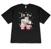 Funny Buff Cat Princess Meme Graphic Tshirt For Unisex Girls Casual Short Sleeve Tee Shirt Korean Style Versatile Fashionable