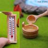 1Set 1:12 Sauna Scene Prop Model Miniature Accessories Dollhouse Furniture Home Model Decor Toy Doll House Accessories