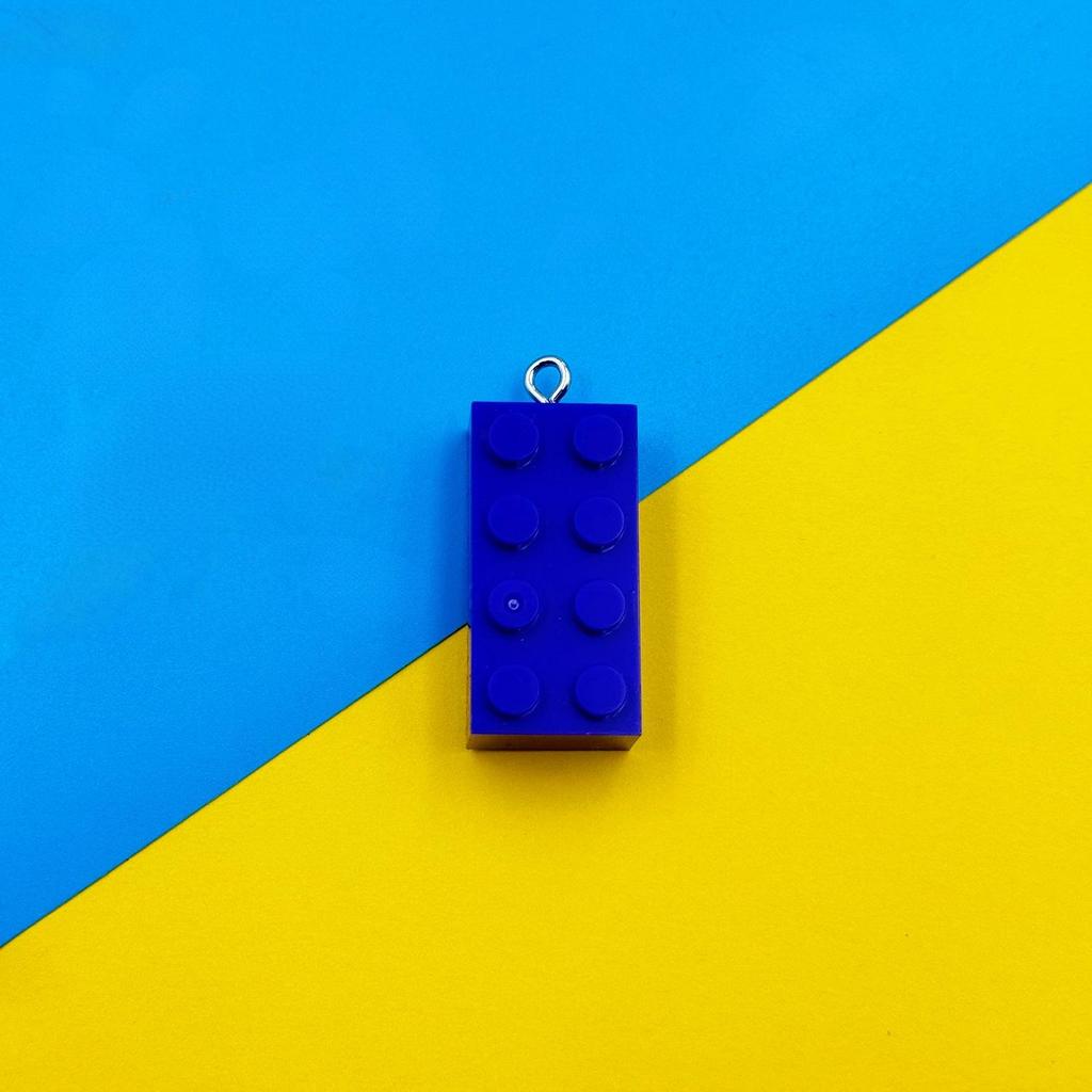 Regenbogen Baustein Anhänger Schlüsselanhänger Halskette Anhänger für DIY Schmuck & Kinderzubehör