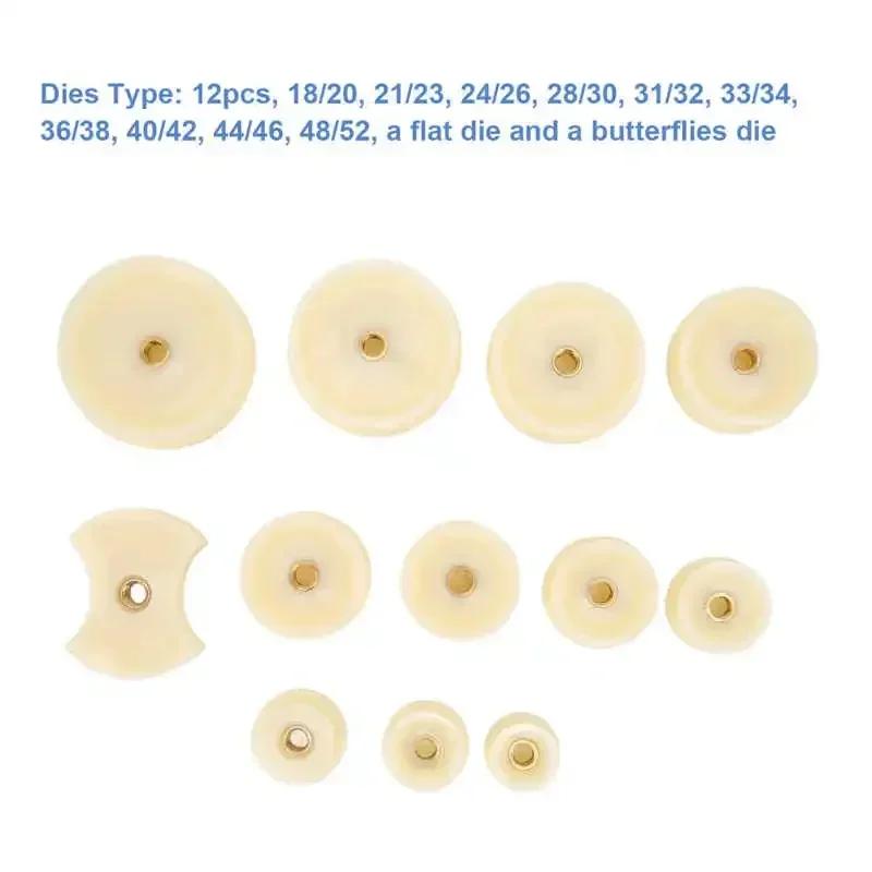Set di 12 pezzi per la chiusura a pressione del fondello dell'orologio Accessori antiscivolo in nylon Stampi Custodia in nylon Kit di attrezzi per la riparazione dell'orologio Orologiaio