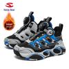 HOBIBEAR Boys' Velvet-Lined Winter Basketball Shoes - Two-Layer Cotton Warm Outdoor Sports Footwear