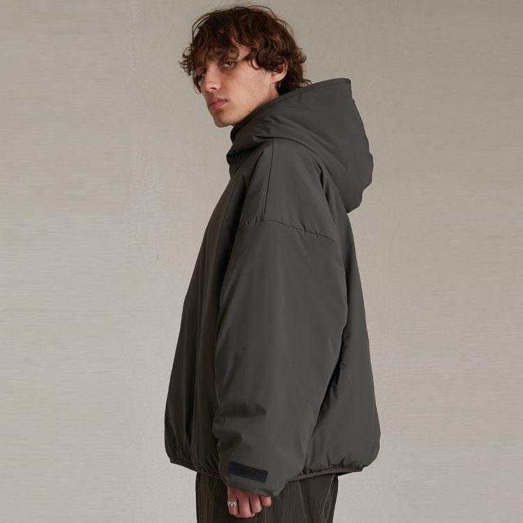Fear of God Essentials Filled Half Zip Hoodie Ink Men Tops Black 202SP244330F