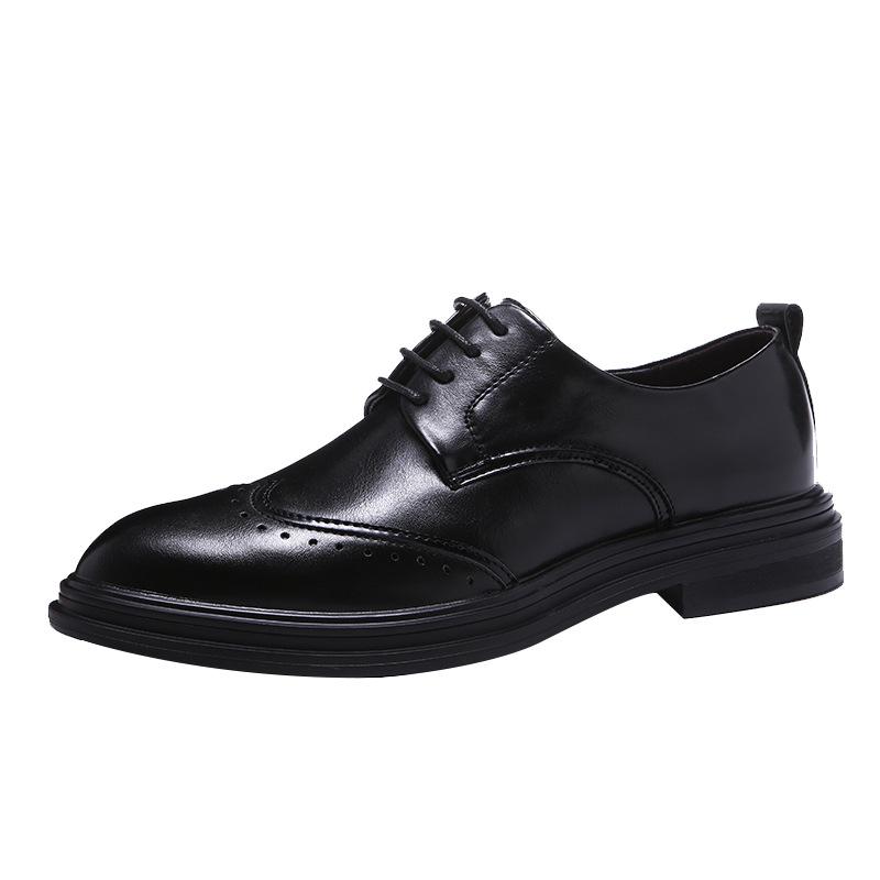 Men'S Shoes Wenzhou Leather Shoes British Pointed Hair Stylist Casual Men'S Shoes 3066-G