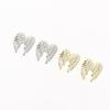 2Pack Metal Angel Wings Metal Nail Art Charms Gold Silver Wings Nail Decoration For Manicure DIY3d Rhinestones Sparkly Nail Part