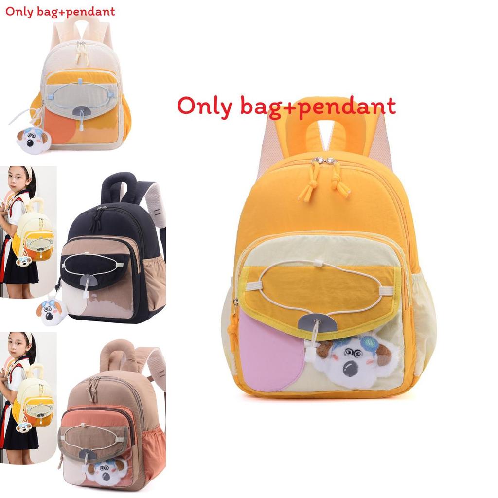 Childrens Cartoon Colorblock Backpack With Oxford Fabric For Kindergarten School Use