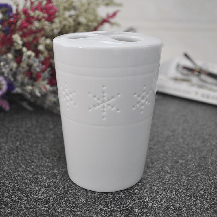 Bone china ceramic toothbrush cup toothbrush holder for home use hotel use