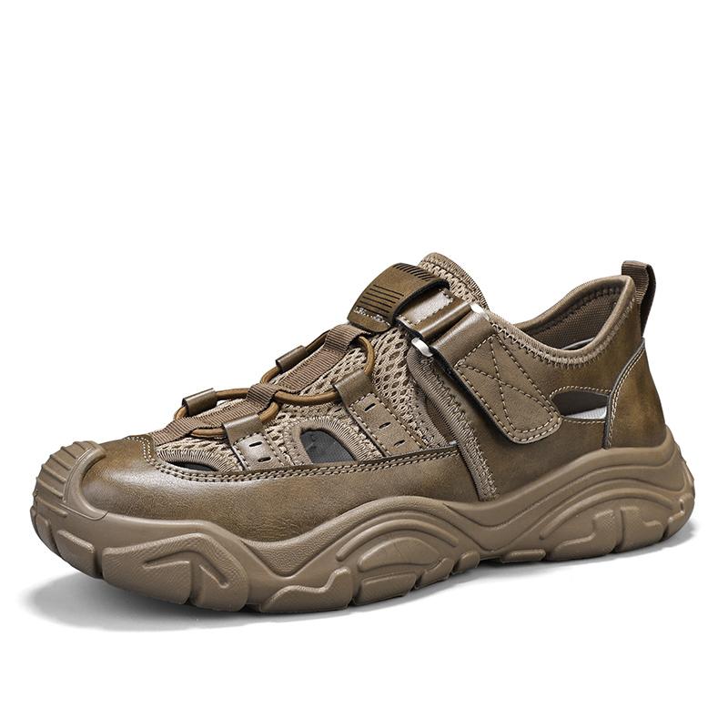 Outdoor Sports Sandals Men Rotary Buckle Hiking Sandals Summer Hollow Out Beach Shoes Breathable Men's Sandals  Sandalias Hombre