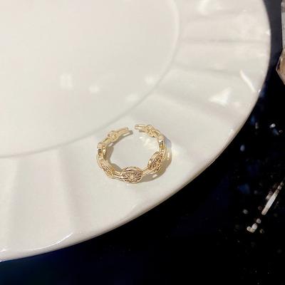 Year Coin Ring Women's Fashion Ins Style Niche Design Ring Open Jewelry