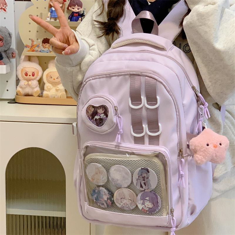 Anime Style Ita Bag Backpack for Girls – Large Capacity Shoulder Bag for Middle and High School Students