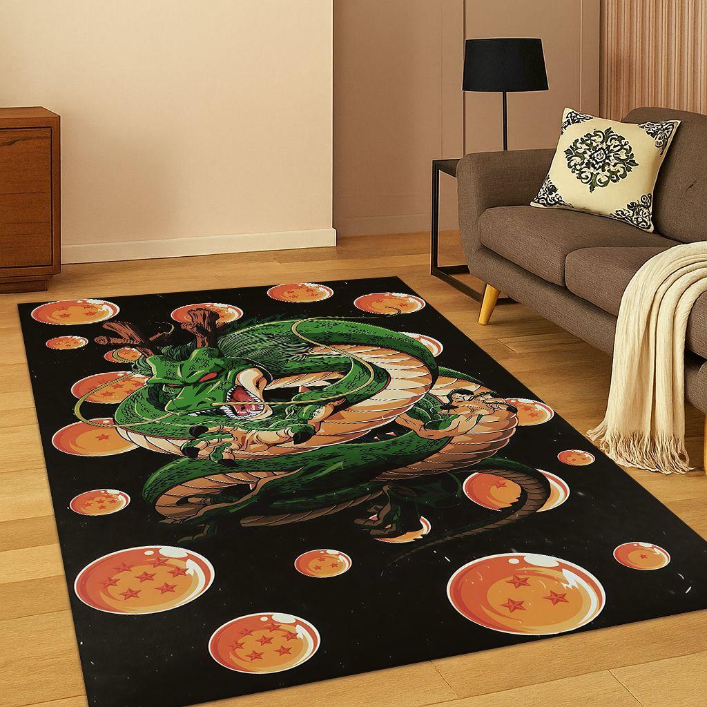 Classic Anime D-Dragon B-Ball Cartoon Carpet Rug for Bedroom Living Room Sofa Doormat Home Decor,kid Game Area Rug Non-slip Gift