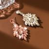 Exquisite Luxury Rhinestone Crystal Flower Stud Earrings for Women - Colorful and High-End Feel