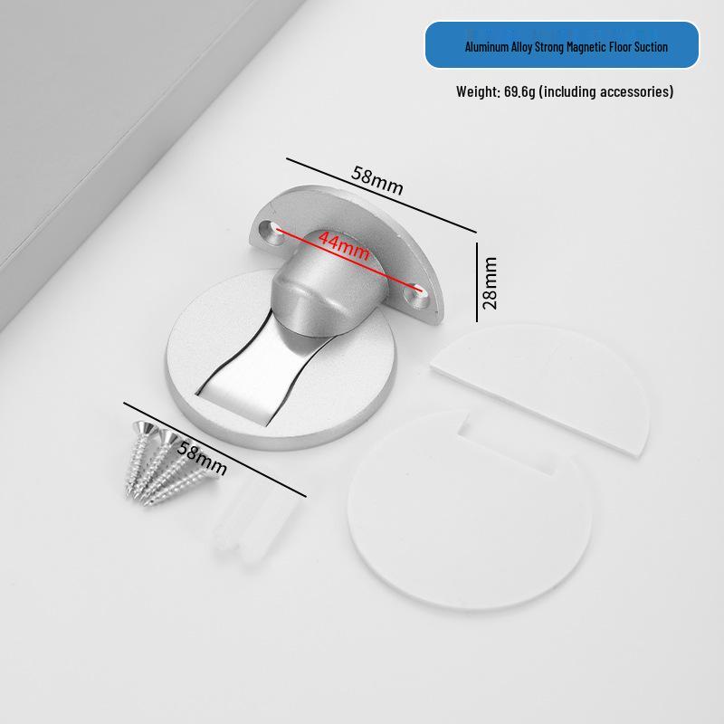 

Invisible Adjustable Magnetic Floor Suction Door Stop - Silent, Anti-Collision, Hole-Free Design
