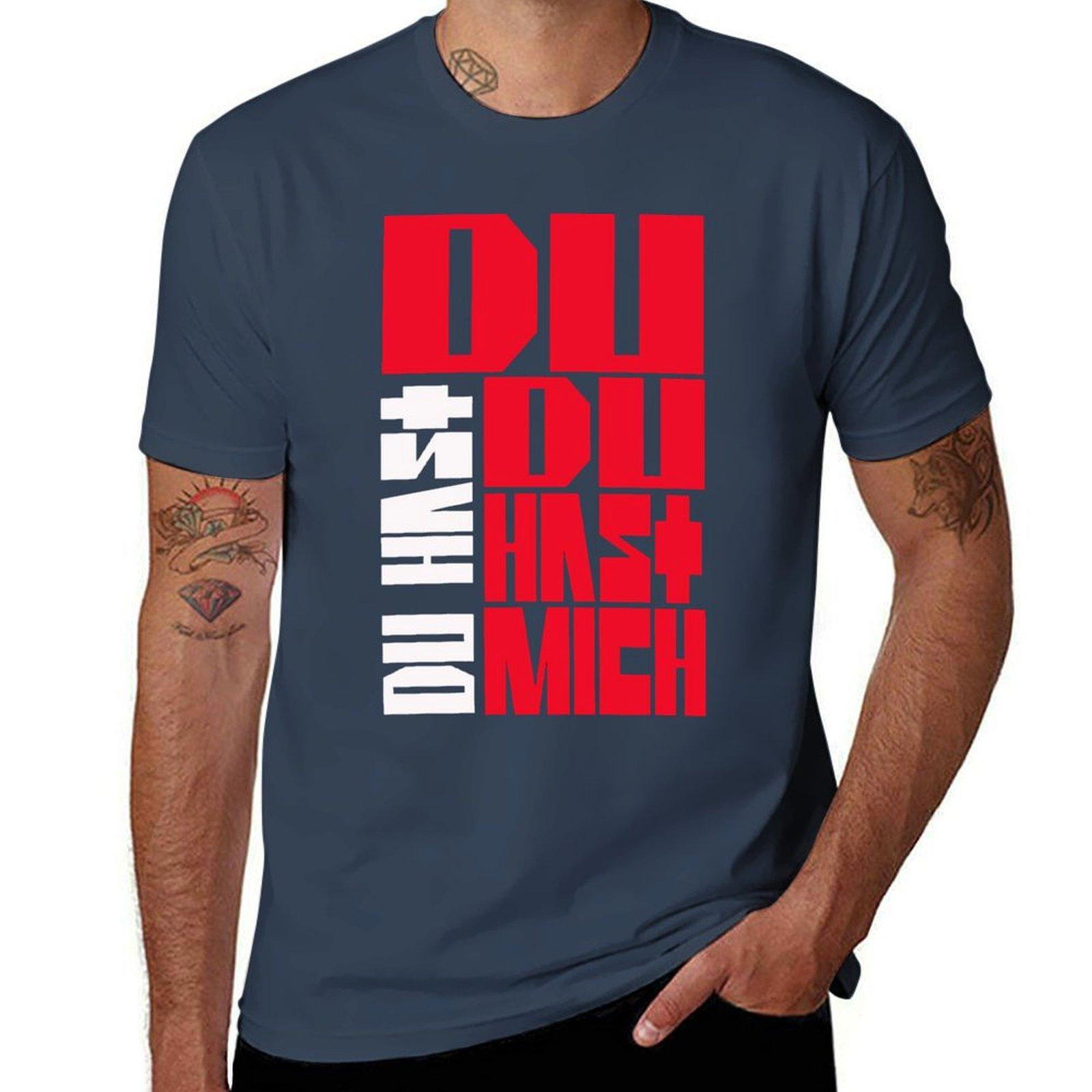 Du Hast Tshirt Basic Casual Short Sleeve Cotton Shirt S