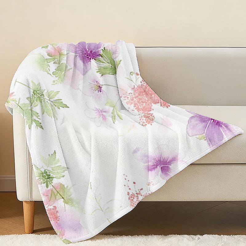 Ultra-Soft Flannel Fleece Blanket, Dense Plush Cozy Throw, Ideal for Home Lounge, Couch Naps, Christmas & Halloween Warm Decor