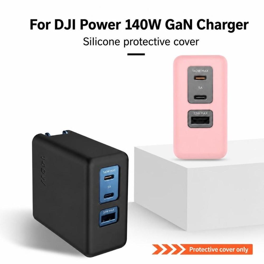 Shockproof Silicone Case Dustproof Carrying Case for DJI Power 140W GaN Charger Travel