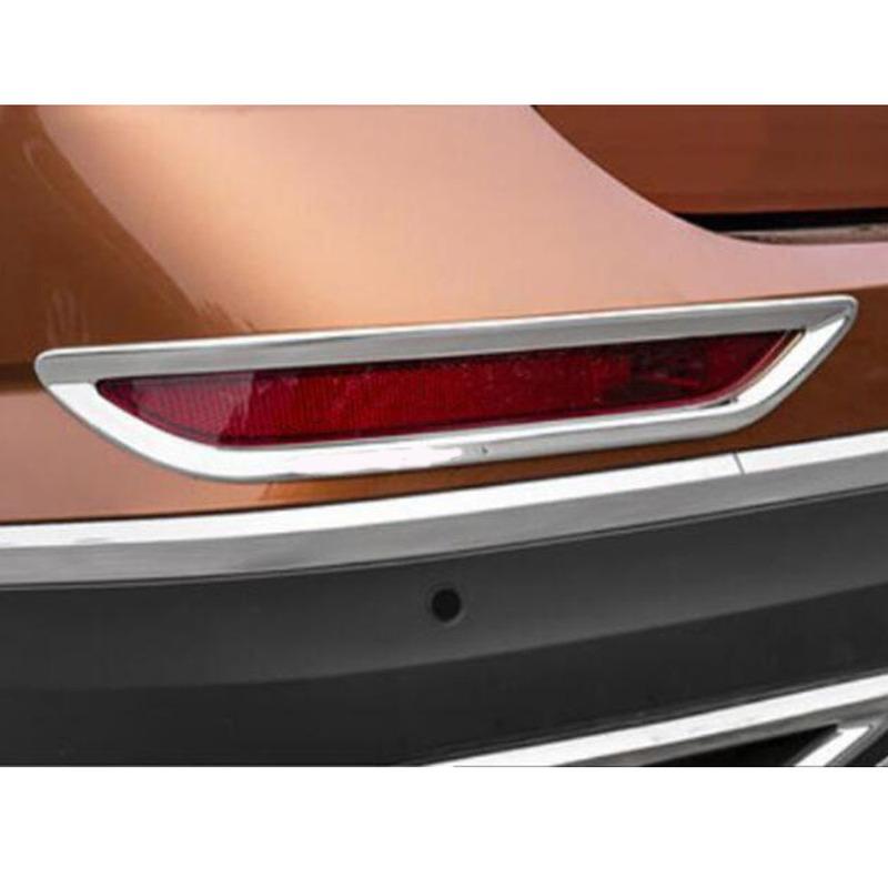 For VW Volkswagen Teramont Atlas 2024 Rear Fog Light Lamp Cover Trim ABS Chrome Car Styling Eyebrow Accessories