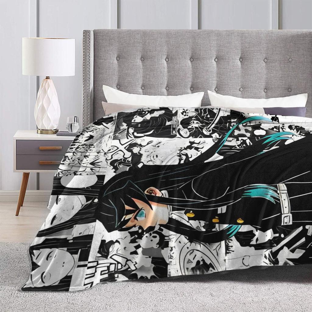 Muichiro Tokito Blankets Fleece Textile Decor Multi-function Lightweight Throw Blankets for Bed Travel Bedding Throws