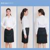 Atelier Sanrokugo Business Office Size Open Size S To Japanese Size Women's Shirt, Blouse, Uniform, White, L1-L22, Collar, (Equivalent S)