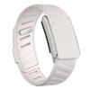 SportFlex Band For WHOOP 5.0 ECG-MG Wrist Band Casual Wristband with Full-Diamonds Bright Silver Metal U-Frame for WHOOP 5.0 One+Peak Silicone Strap