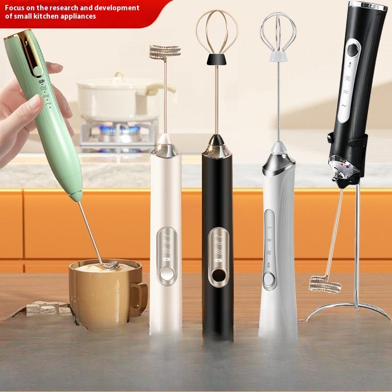Milk Frother Coffee Frother Household Electric Milk Frother Milk Mixer Handheld Egg Beater Milk Beater Milk Froth