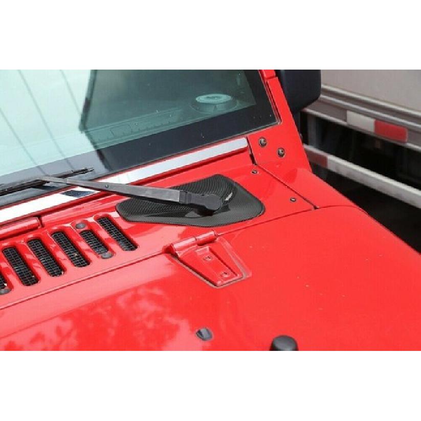 Exterior Front Windshield Wiper Base Trim Decor Cover For Jeep Wrangler JK 07-17