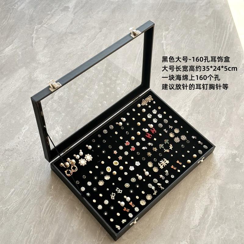 Stud Earrings Display Box, Jewelry Box, Large-capacity Display Rack, New Wide Ring, Earphone, 100-position Box Hole Storage.