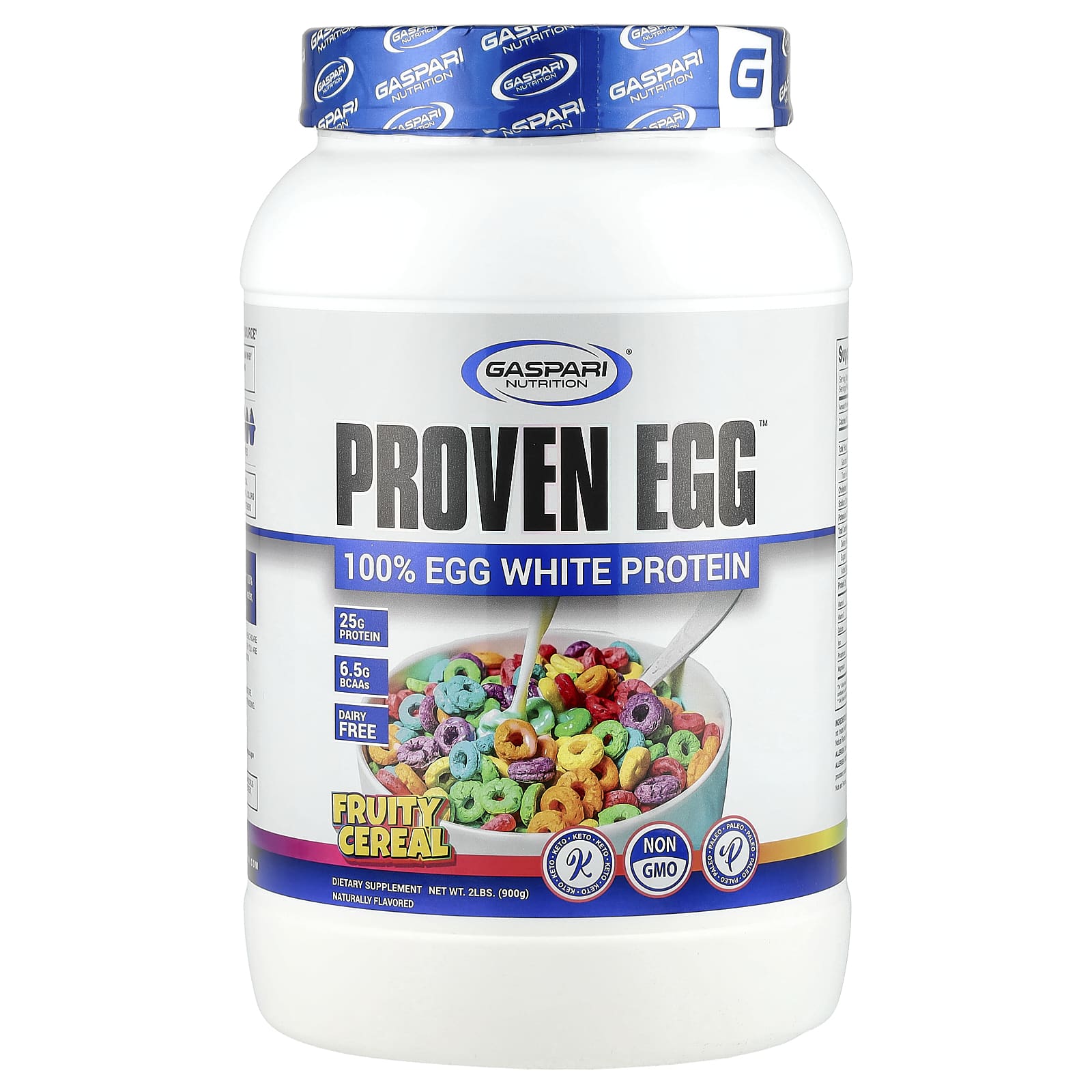 

Gaspari Nutrition, Proven Egg™, 100% Протеїн яєчного білка, Фруктові пластівці, 2 фунти (900 г)