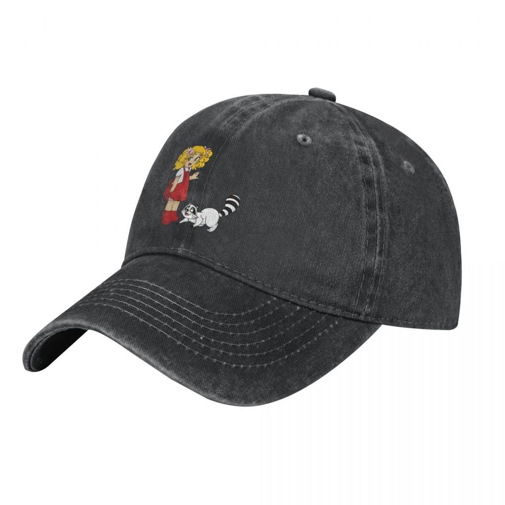 Candy Candy Anime Schneekappe Unisex Damen Baseballkappen Used Gewaschene Hüte Kappe Lässig Outdoor Sommer Snapback Hut