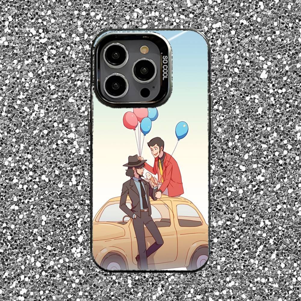 L-Lupin the Third Phone Case For iPhone 16,15,14,13,12,11,Pro,XS,Max,Plus,Mini,SE Black Candy Matte Shockproof Cover