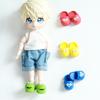 Durable 1 Pair1:12 OB11 Cute Open Smile Slippe Shoe Doll Classic Shoes Suit For Ob11 1/12 Bjd Detachable Doll Gsc DOD Doll Accessories