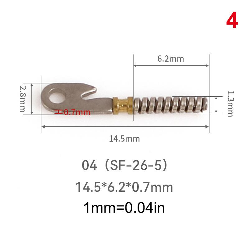 2Pcs Eyeglasses Spring Insert Glasses Repairing Flex Temples Optical Frame Broken Replacement Part Accessory Stainless Steel