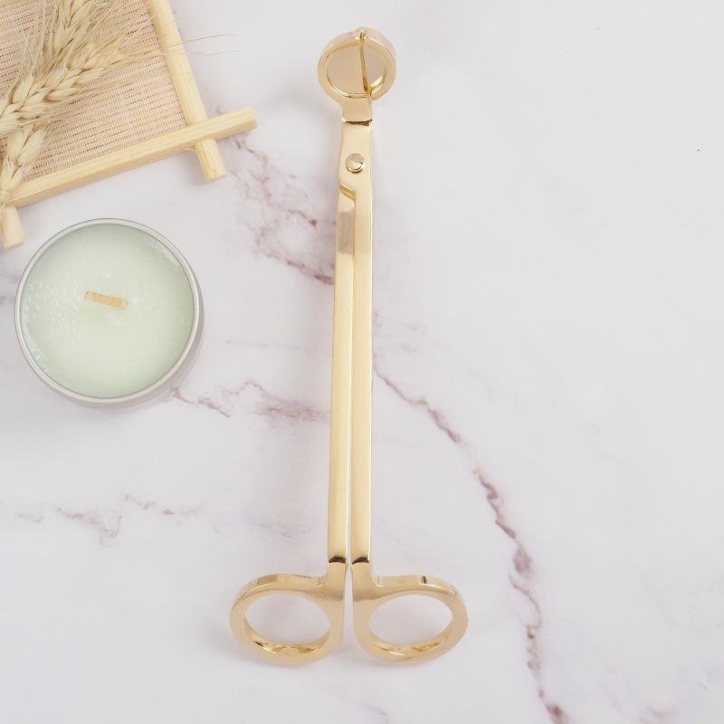 Stainless Steel Candle Wick Scissors Round Head Candle Core Trimmer DIY Candle Cutter Handmade Candle Making Tools