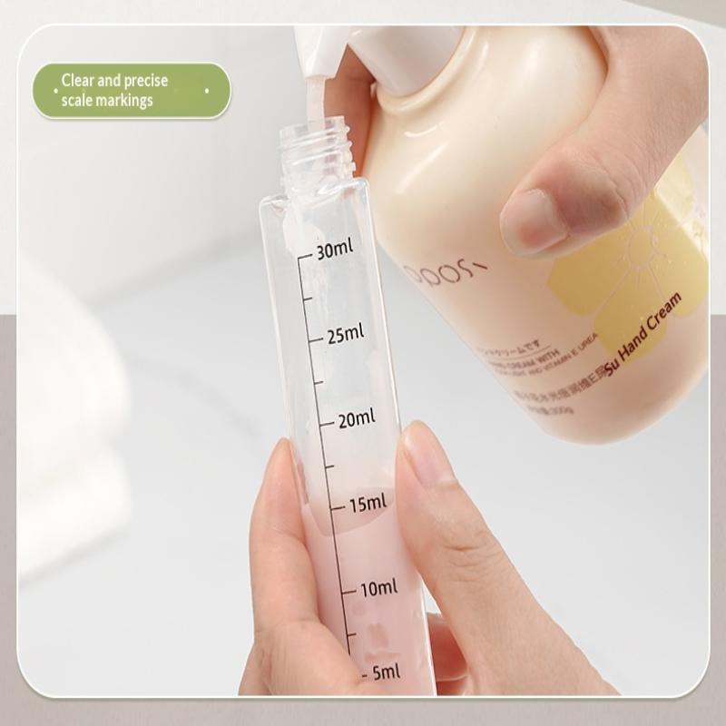 Set di 4 Bottiglie Dispenser da Viaggio Portatili 4 in 1 a Prova di Perdita Contenitori Vuoti Ricaricabili per Shampoo Profumo Palestra Breve Viaggio