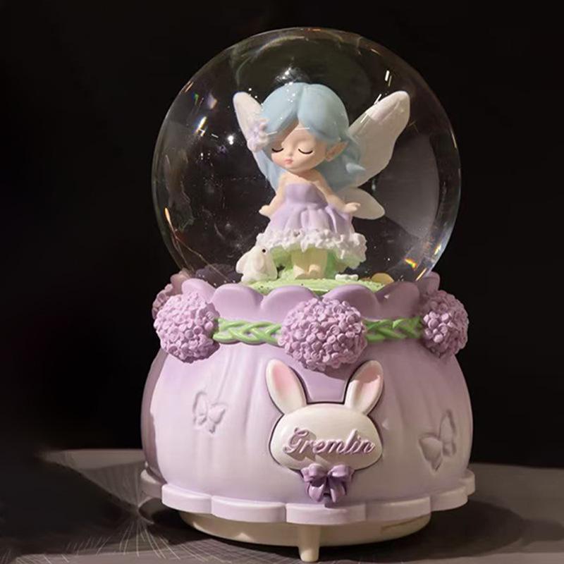 Astronaut Crystal Ball Music Box Ornament - Student Snow Globe Birthday Gift