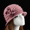 Fedora Hat Amazing Round Dome Thick Middle-aged Elderly Women Basin Daily Wear