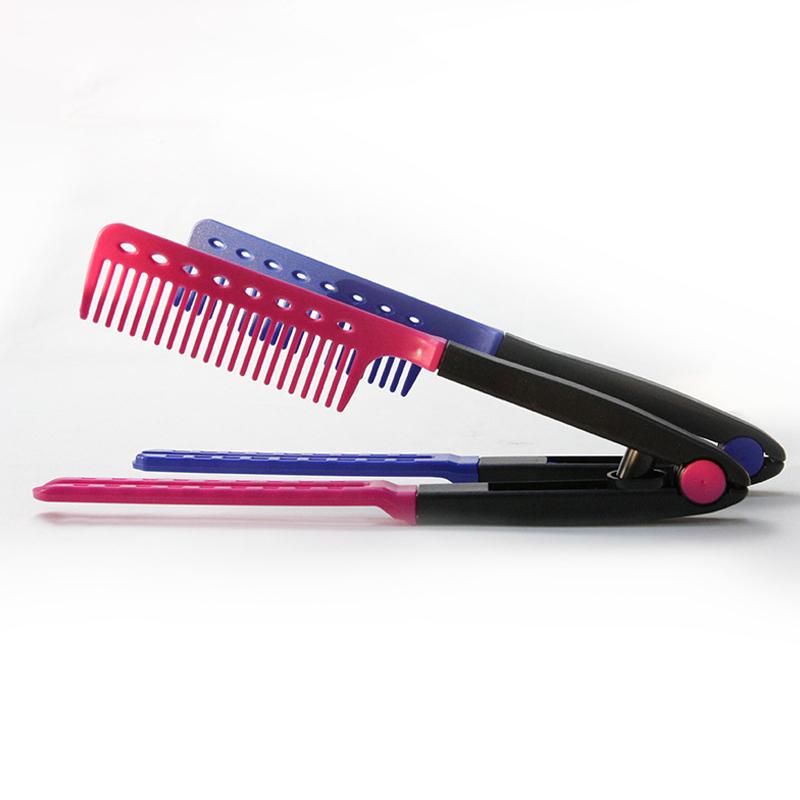 V-shaped clip on beauty styling hair comb, enjoy salon level straight hair experience at any time For Hair Accessories