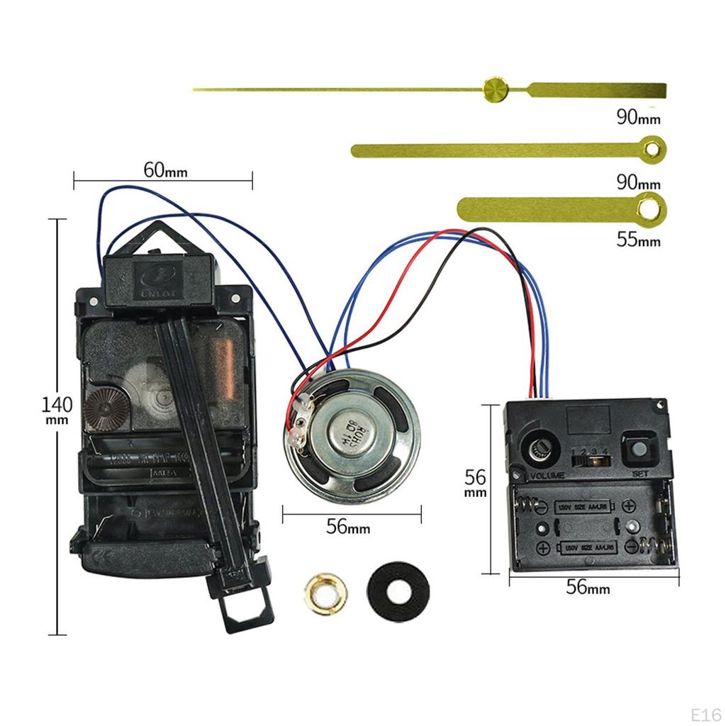 Pendulum Clock Movement Kits Making Replacement Parts Music Box Speaker
